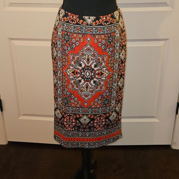 Carmen Patterend Pencil Skirt - Picture 1 of 3